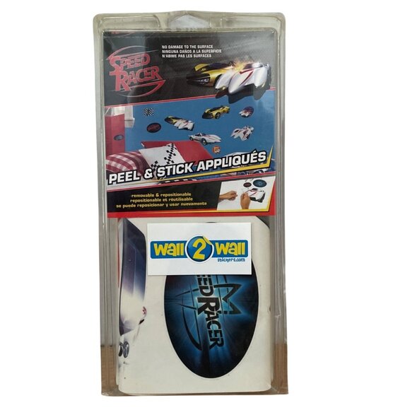 RoomMates Speed Racer Peel and Stick Appliqués Warner Bros Wall Decals Decor New - Picture 1 of 6